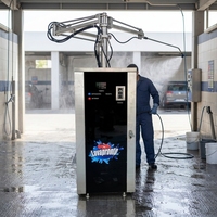 Station de lavage de voitures automatique 24h/24 sans surveillance avec certificat CE, paiement par carte Visa