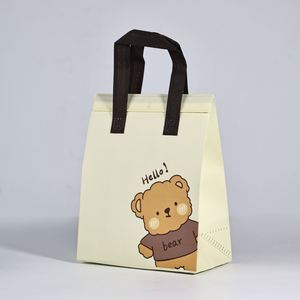 Sac isotherme personnalisé avec logo imprimé, en non-tissé, pour la livraison de repas à emporter, garde au chaud pour le thé - Product Image 2