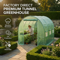 Invernadero con Estructura Metálica, Fácil de Montar, Cubierta Ecológica Resistente a los Rayos UV, Invernaderos para Cultivo de Plantas en Jardín Exterior