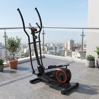 Appareil elliptique domestique compact à entraînement magnétique par roue arrière, stepper silencieux d'intérieur, simulateur de marche spatiale CE