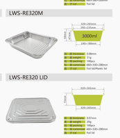 Plaque en aluminium jetable pour la restauration, barquettes en aluminium format demi-taille 9x13 pouces, barquettes en aluminium robustes et profondes