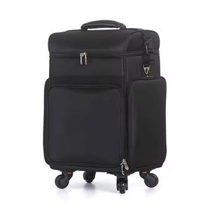 Échantillon Gratuit - Valise de Maquillage Professionnelle Classique Noire à Roulettes pour Voyage et Train - Trolley de Beauté - Product Image 4