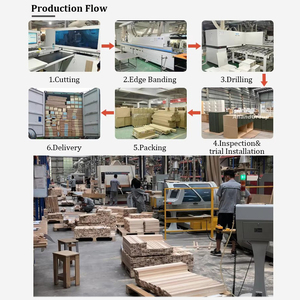 Allandgroup Japandi House, armoires de style zen <span class=keywords><strong>Wafu</strong></span>, poignées en forme de J, placages en bois de chêne naturel, façades d'armoires de cuisine - Product Image 5