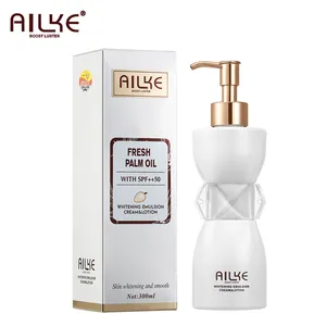 AILKE 자연 원래 팜 오일 바디 버터 세럼 수화 Antioxdant 화이트닝 바디 로션