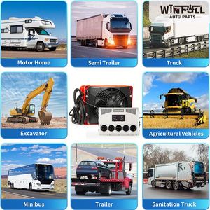 Compresseur à rotor de haute qualité 24V 9000btu/h 600-850W R134a 600g Réfrigérant 2000 M3/h Volume d'air extérieur Climatisation de cabine de tracteur 1 - Product Image 3