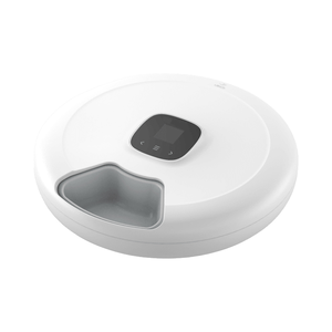 Distributeurs automatiques de nourriture pour animaux de compagnie sans fil, écologiques, modernes, 6 repas, capacité 1L, écran LCD, nutrition équilibrée, matériau ABS, protection des pattes - Product Image 1
