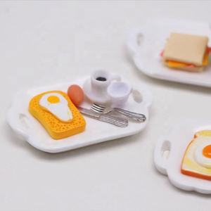 Assiette miniature pour maison de poupée, accessoires de <span class=keywords><strong>vaisselle</strong></span>, porte-<span class=keywords><strong>savon</strong></span>, modèle créatif pour jeu alimentaire, accessoires de décoration - Product Image 4