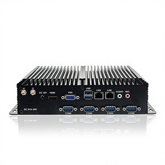 Industrial Control Host Industrial Computer Wide Voltage 24V Micro Embedded 13th Gen Fanless I3/i5/i7 12GB RAM Linux Small Stock