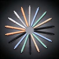 Stylo bille 0,5 mm, design en V, corps coloré, stylo de signature de haute qualité, logo personnalisé pour entreprise, promotion de marque