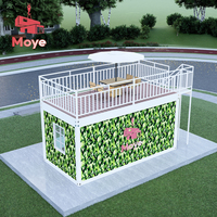 Petite maison de bureau moderne isolée de 20 pieds Maison mobile préfabriquée certifiée CE avec conteneur détachable Design Matériau en acier