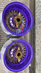 ล้อแม็กซ์โครเมียม 13 นิ้ว สีทอง ลายซี่ลวด  5*114.3 5*120.65 5*127 - Product Image 3