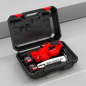 Scie à chaîne sans fil 21V à moteur sans balais, autonomie prolongée, 12 pouces, pour la coupe du bois en extérieur - <span class=keywords><strong>Prix</strong></span> de gros - Product Image 3