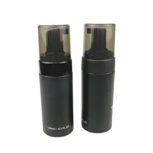 free sample 100ml 120ml 150ml 200ml empty black plastic foam pump bottles cosmetic packaging foaming soap pump bottle