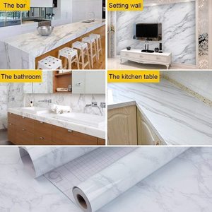 Papel pintado de mármol <span class=keywords><strong>autoadhesivo</strong></span> pegatina de <span class=keywords><strong>pared</strong></span> impermeable a prueba de humedad Peel-and-Stick cocina Backsplash vinilo envoltura <span class=keywords><strong>pared</strong></span> - Product Image 4