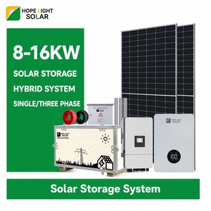 Prix de gros Système solaire tout-en-un 6 kW 8 kW 10 kW 16 kW Kit de panneaux photovoltaïques hybrides 15 kW avec certification pour usage domestique - Product Image 1