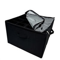 Boîte de rangement pour chaussures pliable multifonctionnelle en tissu non tissé Behome Collection avec 16 compartiments