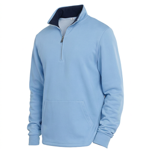 Finene Enterprises Sweatshirt-Hersteller, individuelles Logo, Fleece-gefütterter, übergroßer Winter-Zipper-Hoodie mit Viertelreißverschluss, Blanko-Hoodie - Product Image 5
