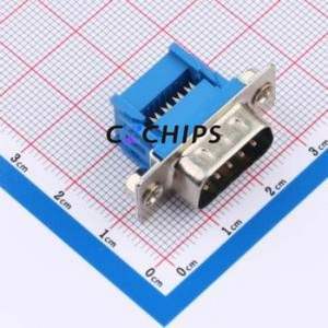 X0709WT7BL3 D-Sub/VGA Connector Connector ( Connector Type: Standard D-Sub )( Gender: Male )( Total Number of PINs: 9P ) - Product Image 1