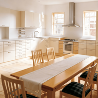 Meilleures ventes : Armoires de cuisine de luxe personnalisées en bois massif multicouche laqué avec îlots pour usage domestique