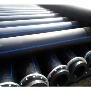 Pe 100 Grade Dn500mm PN10 Wear Resistant Sdr 33 16 Hdpe Sand Slurry Dredging Pipeline For Dredge Marine