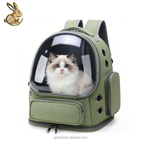 Sac à dos de transport pour animaux de compagnie en tissu Oxford respirant et écologique, grande capacité, fermeture éclair, couleur unie, pour chats et chiens, utilisation portable en extérieur