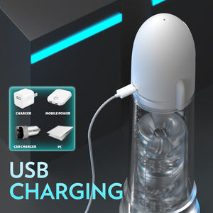 Bomba de vacío para pene tipo vejiga para masturbación masculina, ejercicio de agrandamiento del pene, 9 modos de vibración, impermeable IPX7, sin efectos secundarios - Product Image 5