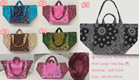 Sac fourre-tout en toile à imprimé Paisley patchwork, sac à main à double poignée, sac à bandoulière vintage ethnique réutilisable pour les voyages et le shopping