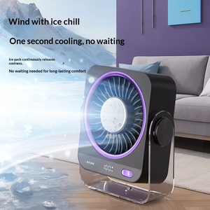 Enfriador de Aire Portátil Recargable USB con Control Táctil de 5 Velocidades para Exteriores, con Paquete de Hielo Semiconductor para Enfriamiento, para Jóvenes de 26 Años - Product Image 4