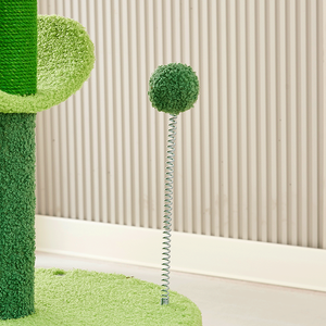 Pohon kucing mewah baru MDF Multi Level dan bingkai kayu menara dengan kain mewah tempat tidur bunga menggaruk bingkai memanjat untuk kucing - Product Image 6