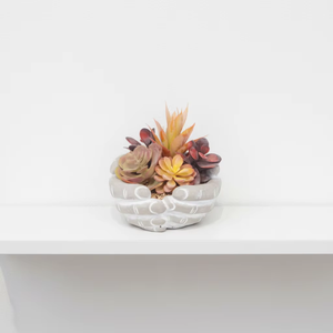 Mezcla <span class=keywords><strong>de</strong></span> Suculentas Artificiales en Maceta Texturizada, Decoración <span class=keywords><strong>de</strong></span> Vegetación Artificial para el Hogar, Oficina, <span class=keywords><strong>Mesa</strong></span> Interior - Product Image 5