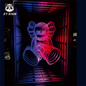 Letrero de Espejo Infinito con Luces LED de Neón, Letras Decorativas para Autos, Hogares y Tiendas, Logotipo Personalizado, Exhibición para Exteriores - Product Image 5
