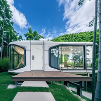 Casa Prefabricada Ecológica Tipo Cápsula Espacial en Oferta, con Baño y Dormitorios, para Glamping, Hotel, Fácil Instalación, Villa para Exteriores y Parques