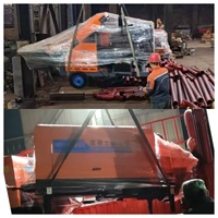 Pompe à béton stationnaire, alimentée au diesel ou à l'électricité, pour le coulage de béton sur les chantiers isolés et urbains