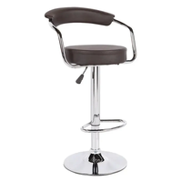 Chaise de bar moderne à cadre en acier pliable avec siège souple à rotation libre, durable, pour usage commercial dans les hôpitaux et les hôtels