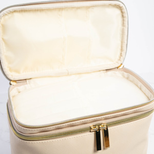 ISO BSCI Factory Large Capacity <b>Makeup</b> <b>Brush</b> Organizer Pu Leather Cosmetic <b>Case</b> for Personal Use - Product Image 5