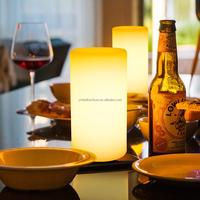Lampe de table LED cylindrique moderne Télécommande sans fil pour usage intérieur Lumière à piles pour salle d'étude Lecture personnalisée