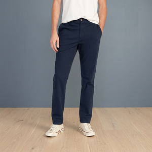 Pantalon Chino Homme Taille Mi-Haute Respirant Mi-Lourd Coupe Slim Droite Style Décontracté Fermeture Éclair Coton/Spandex Écologique – Grande Vente - Product Image 2