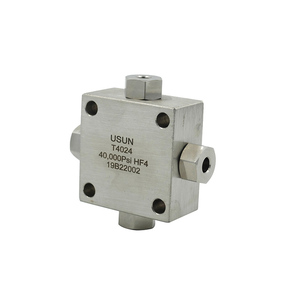 Usun mô hình: t3024 30,000 PSI 1/4 ''od áp lực cao hip chéo ống kết nối cho xi lanh thử nghiệm máy - Product Image 1