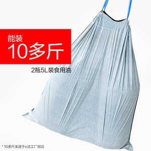 Extra Thick Extra <b>Large</b> Drawstring Garbage Bags Xl Silver Tough Double Layer Structure <b>Kitchen</b> Use - Product Image 3