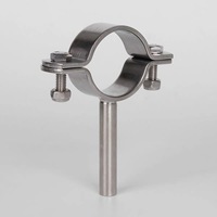 Collier de serrage sanitaire en acier inoxydable pour tuyau, tige ronde massive forgée