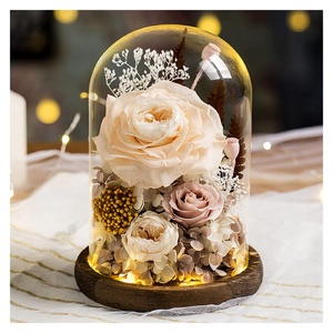 Hot Sale Modern Luxury Romantic Valentine's Day Flower Lampshade Transparent Acrylic Dome Cover Customized for - Product Image 6