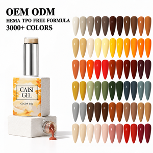 CAISI OEM UV Gel Polish HEMA TPO Free 3000+ Colors Eco-Friendly Vegan DIY & Professional <b>Nail</b> Salon Use 15ml Luxury Style - Product Image 1