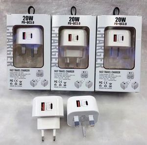 อะแดปเตอร์ชาร์จเร็วแบบ Type C 20W USB C รุ่นขายดีที่สุดปี 2025 สำหรับโทรศัพท์มือถือ รองรับ UK EU US PD QC3.0 ชาร์จผนังแบบ USB - Product Image 6