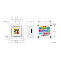 ESP32-S3 Papan Pengembangan Layar LCD 0.85 Inci Resolusi 128*128 Array Mikrofon Ganda Terintegrasi dan RGB Surround