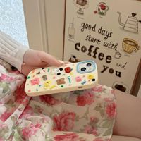 Coque de téléphone en silicone antichoc pleine écran 3D mignonne et dessinée pour iPhone 12 16 Pro Max, compatible avec tous les modèles, souple