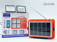 Radio émettrice solaire ELETREE XB-918L 5v15w avec panneau solaire, radios FM avec panneau solaire et lampe de poche