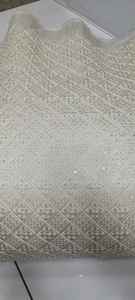 Textile Raw <b>Material</b> Heavy <b>Embroidery</b> for Mens Base Polyester Silk Fabric for Worldwide Export from India - Product Image 2