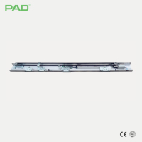 Porte de secours automatique coulissante à ouverture complète, porte anti-incendie à panique intégrée, porte coulissante automatique pour hôpital, centre commercial, aéroport
