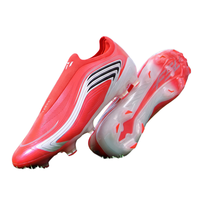 Nouvelle Arrivée Chaussures de Football FG Basses à Enfiler Synthétiques Légères pour Jeunes Garçons et Filles Entraînement Sportif Extérieur sur Gazon Automne