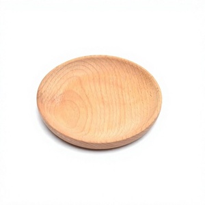 Bandeja de Servir de Madera Hecha a Mano, Bandeja Rústica de Madera Maciza para Desayuno y Comida con Asas para Café, Té, Bebidas, Aperitivos, Comedor - Product Image 1